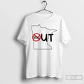Humorous Ice Out Minnesota Ice Map T-Shirts
