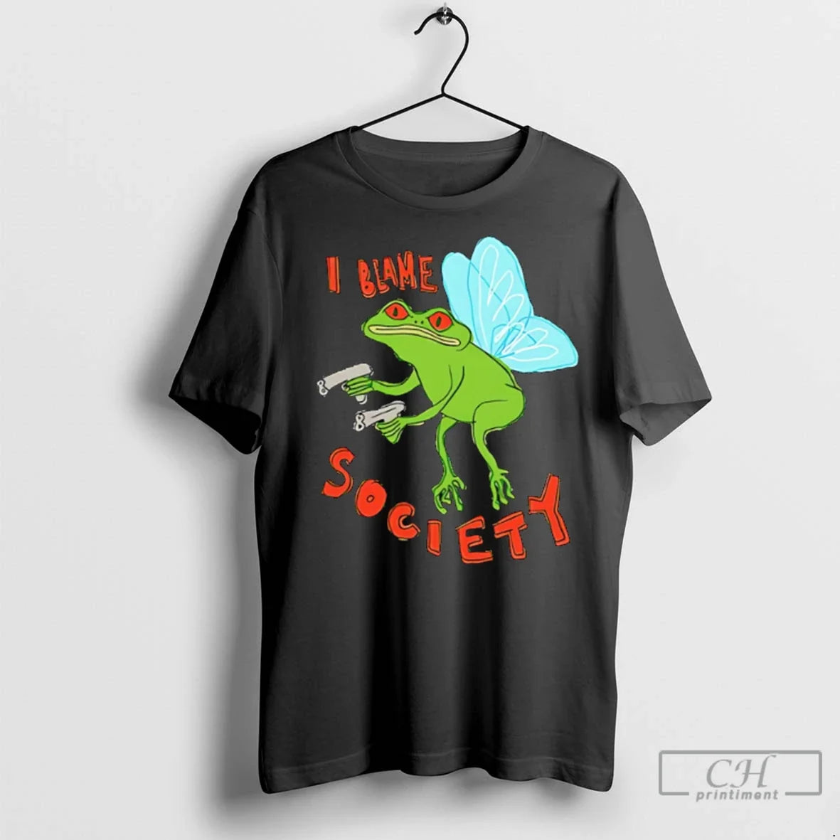 Premium I Blame Society Frog