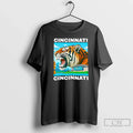 Iced Out Grillz Cincinnati Tiger Roaring City Skyline T-Shirts