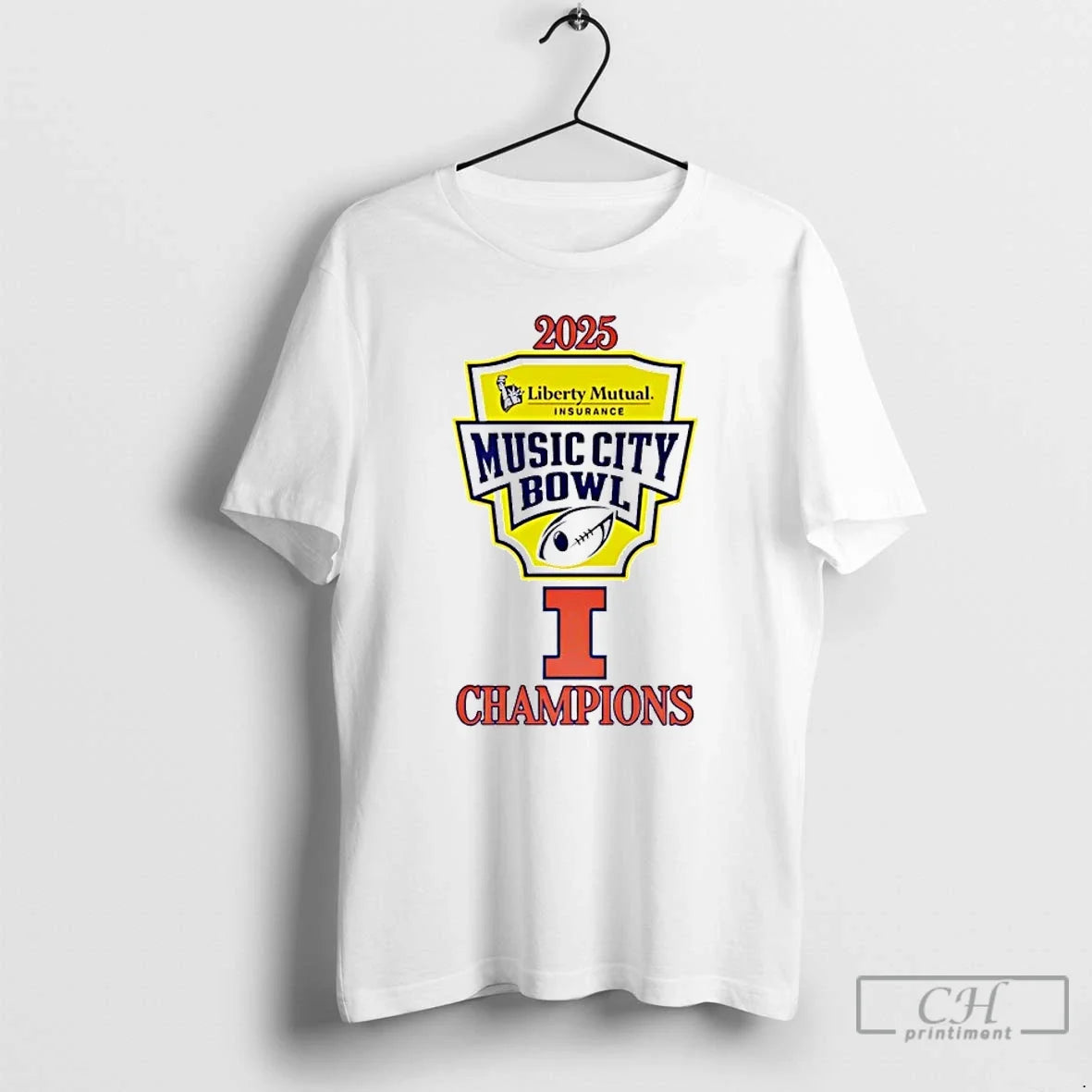 Illinois 2025 Music City Bowl Champions T-Shirts