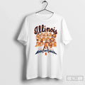 Illinois Basketball Team 2025 2026 Collage T-Shirts