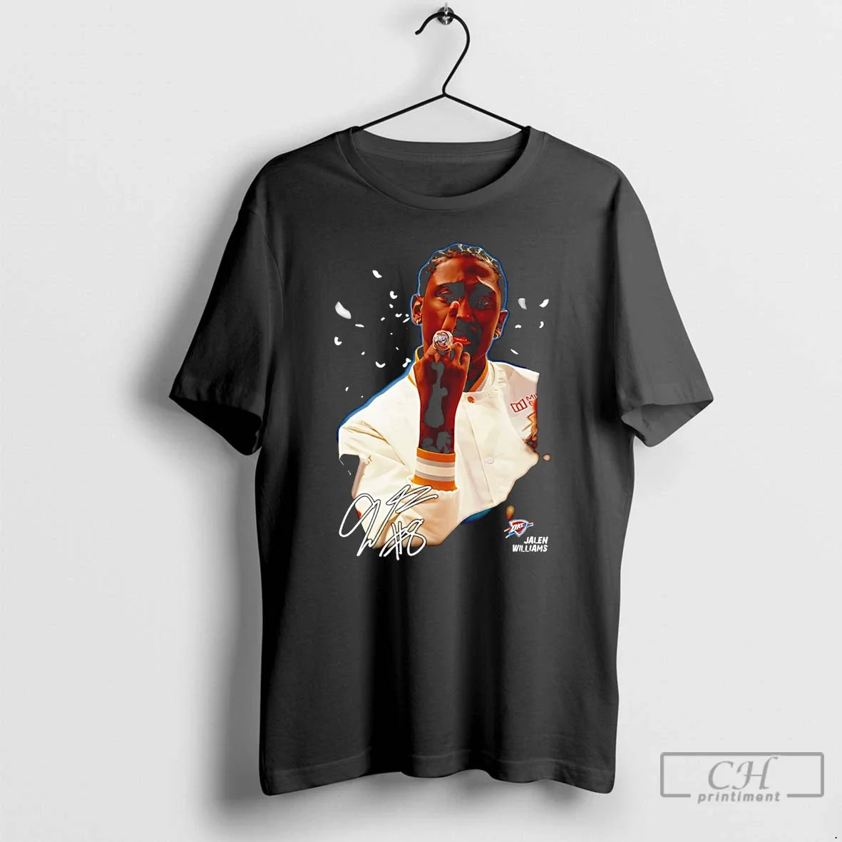 Jalen Williams Okc Thunders Middle Finger Signature T-Shirts