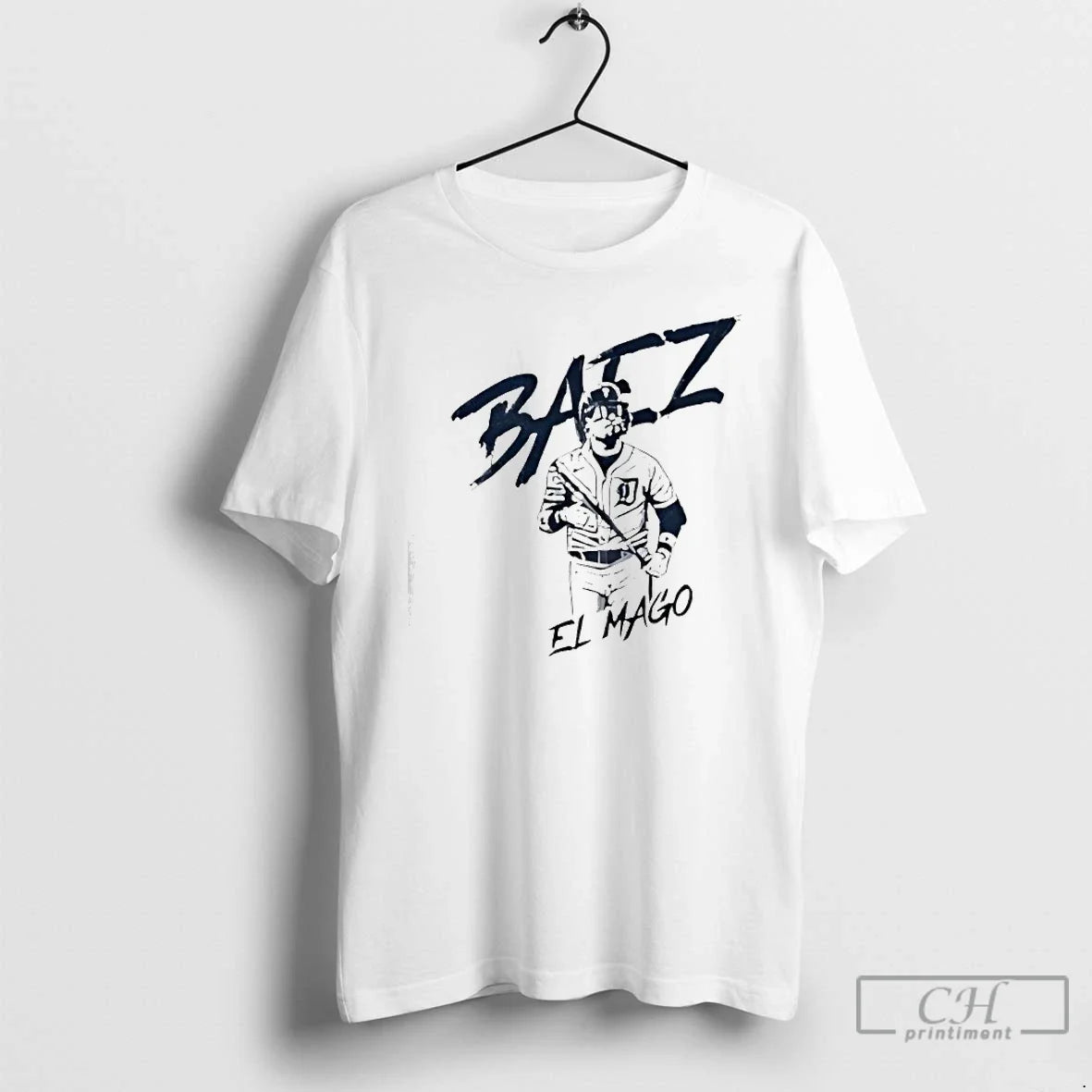 Javier Baez El Mago Detroit Tigers Player Caricature T-Shirts