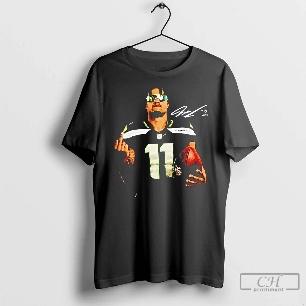 Jaxon Smith Njigba Middle Finger Signature T-Shirts
