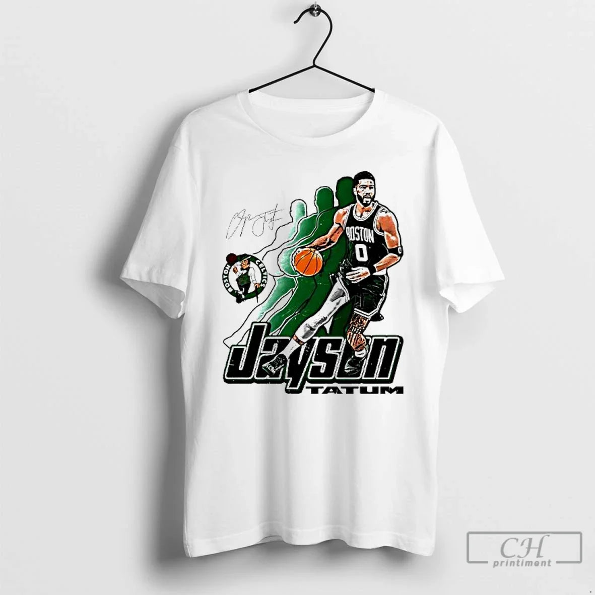 Jayson Tatum Boston Celtics Signature 0 Retro T-Shirts