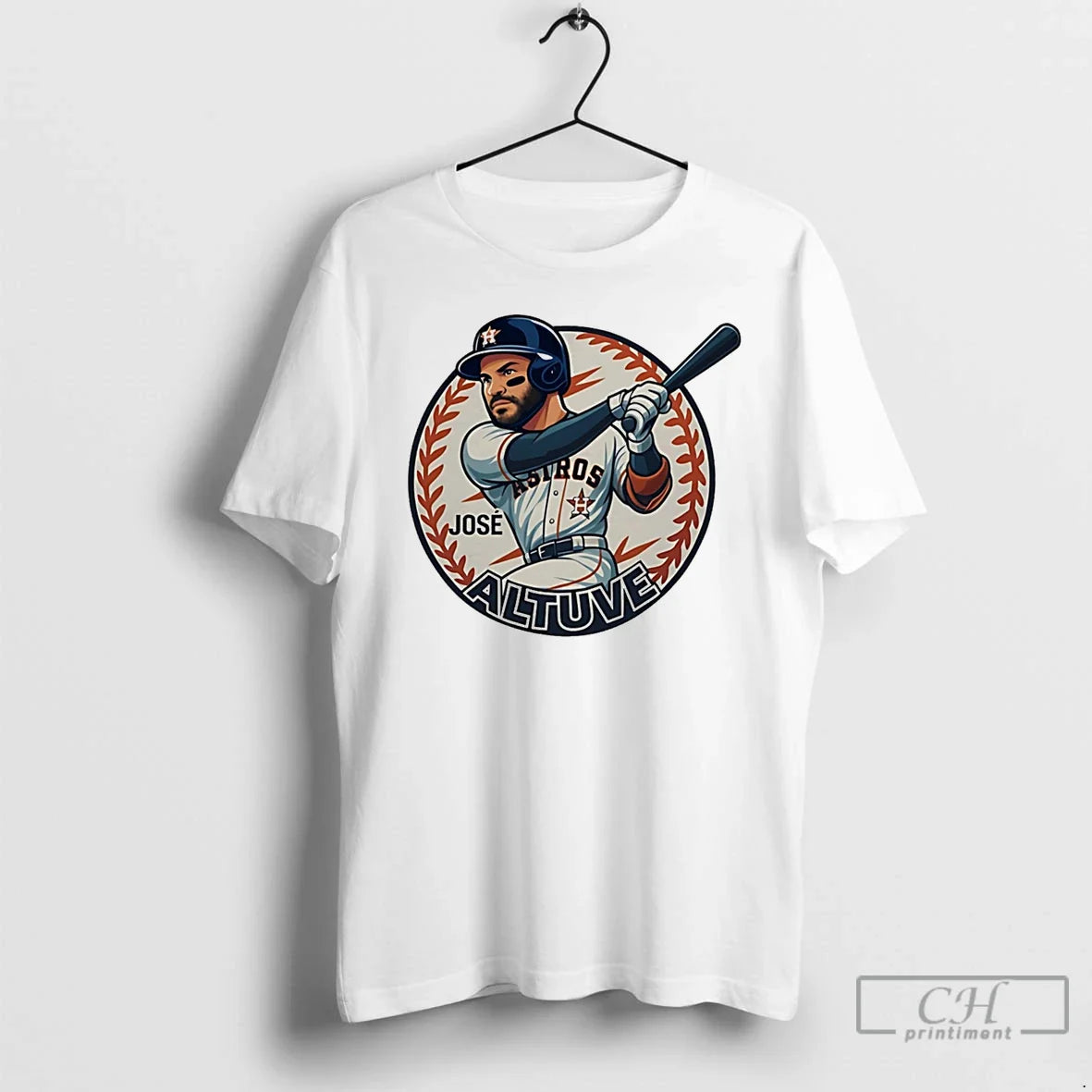 Jose Altuve Houston Astros Legend Caricature T-Shirts