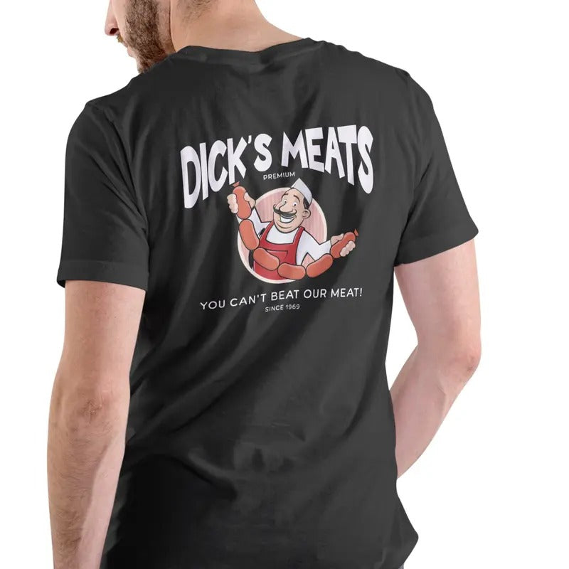 Meats Cotton Front Pocket Comfortable Fit Menswear Top T-Shirts