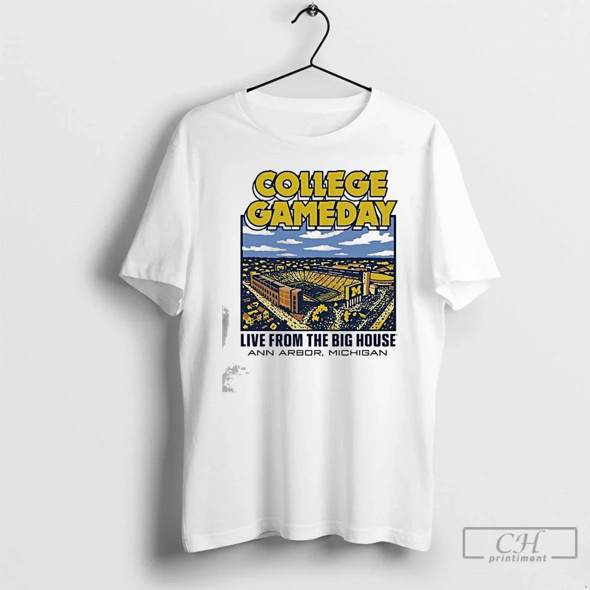 Michigan Wolverines College Gameday Live Big House Ann Arbor Michigan 2025 T-Shirts