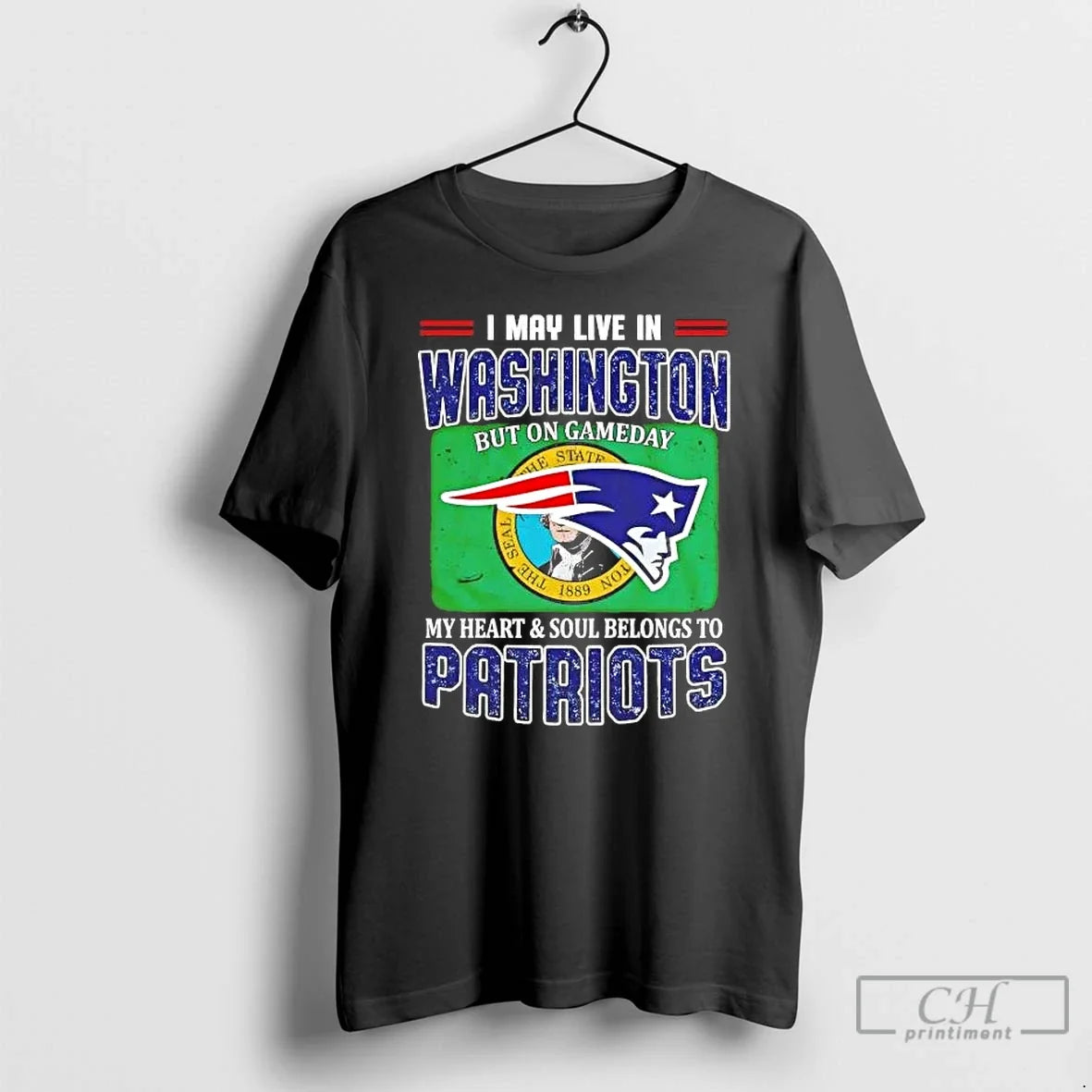 Gameday My Heart Soul Belongs Patriots I May Live Washington T-Shirts