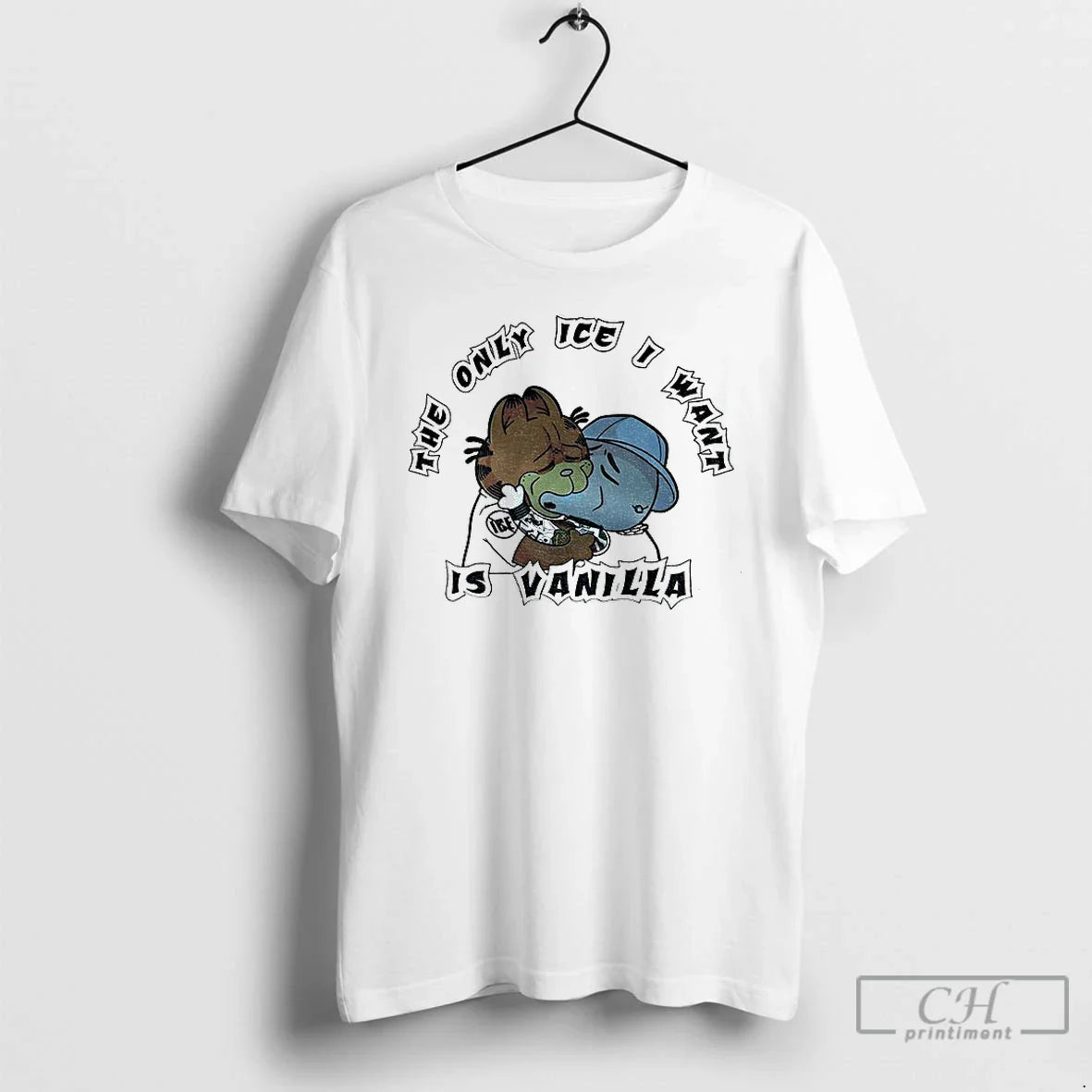 Orange Cat Only Ice I Want Is Vanilla T-Shirts