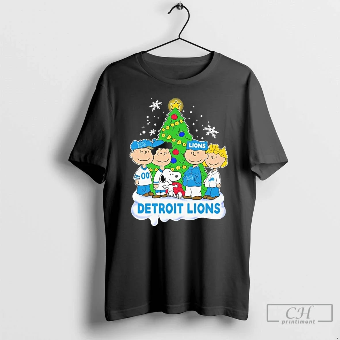 Peanuts Detroit Lions T-Shirts