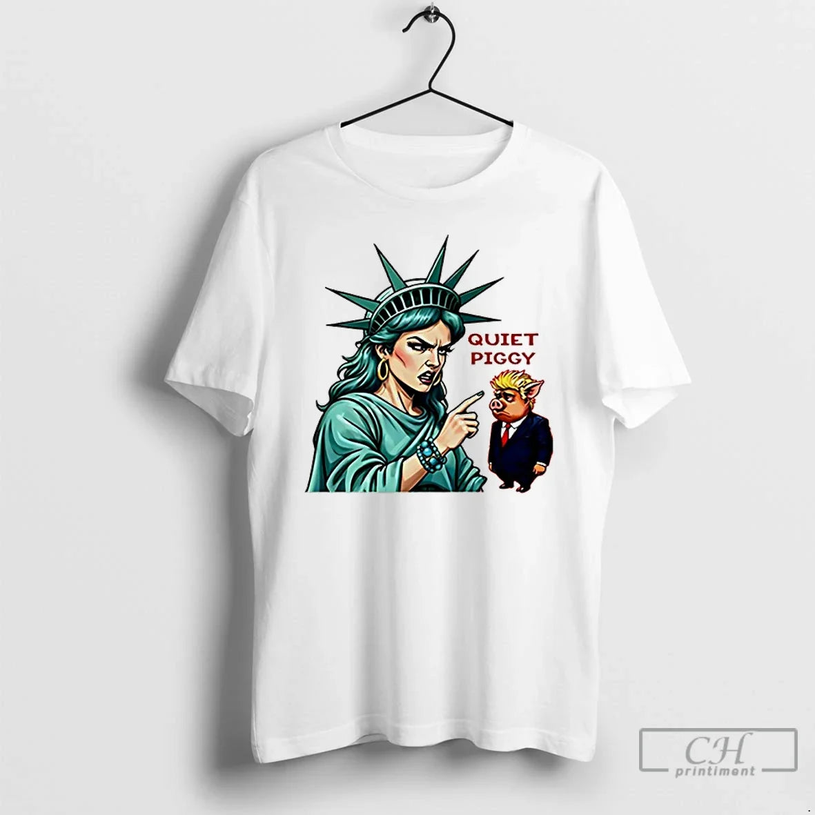 Quiet Piggy Liberty Trump Liberties T-Shirts