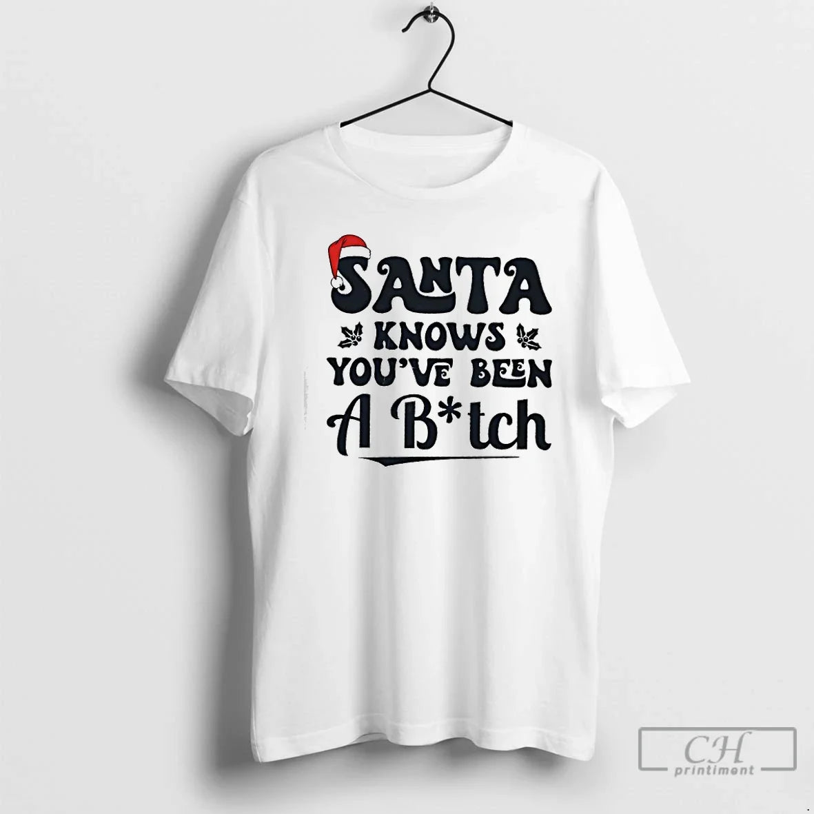 Santa Knowsk Youve Been Bitch T-Shirts