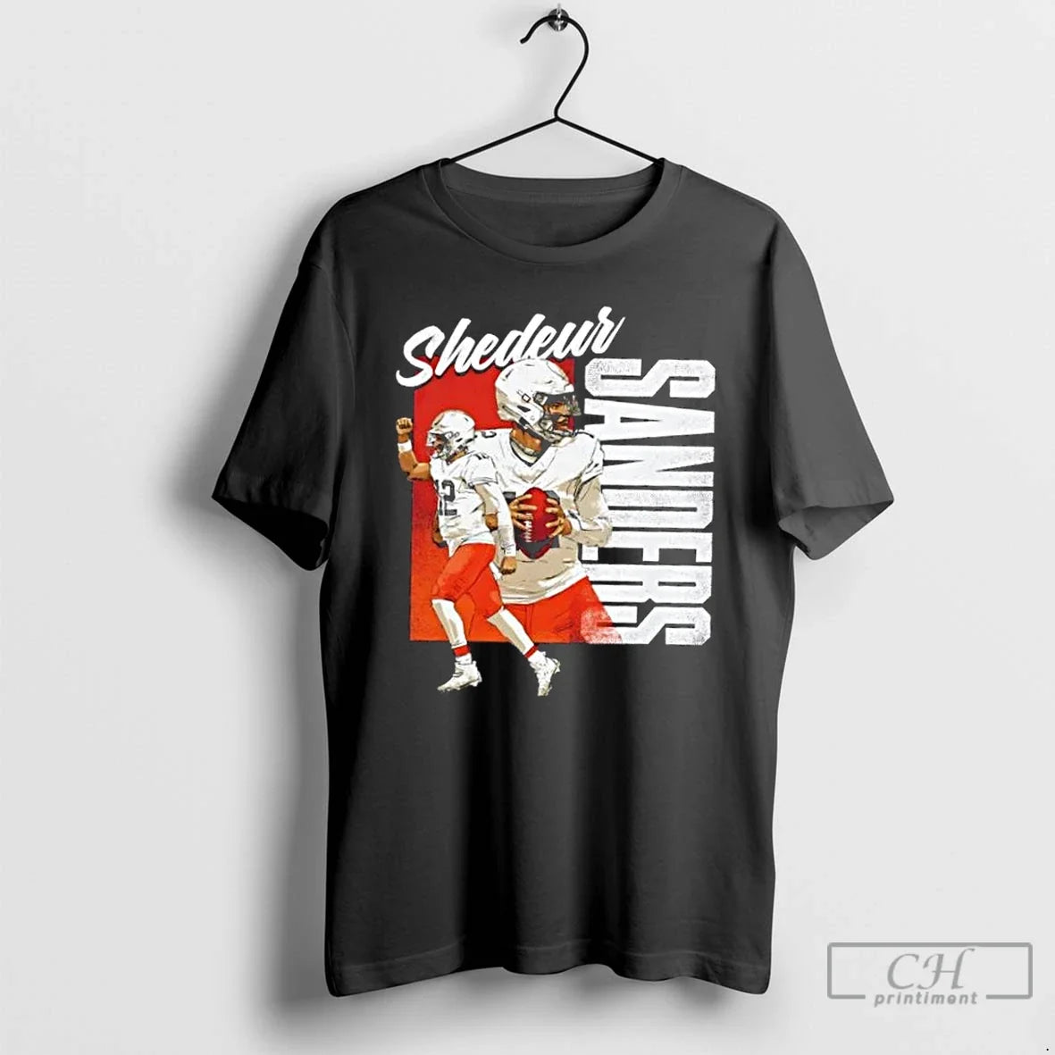 Shedeur Sanders Cleveland Browns Highlight Football T-Shirts