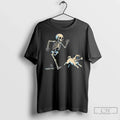 Premium Skeleton Chasing Pug Halloween Dog Mom Pug