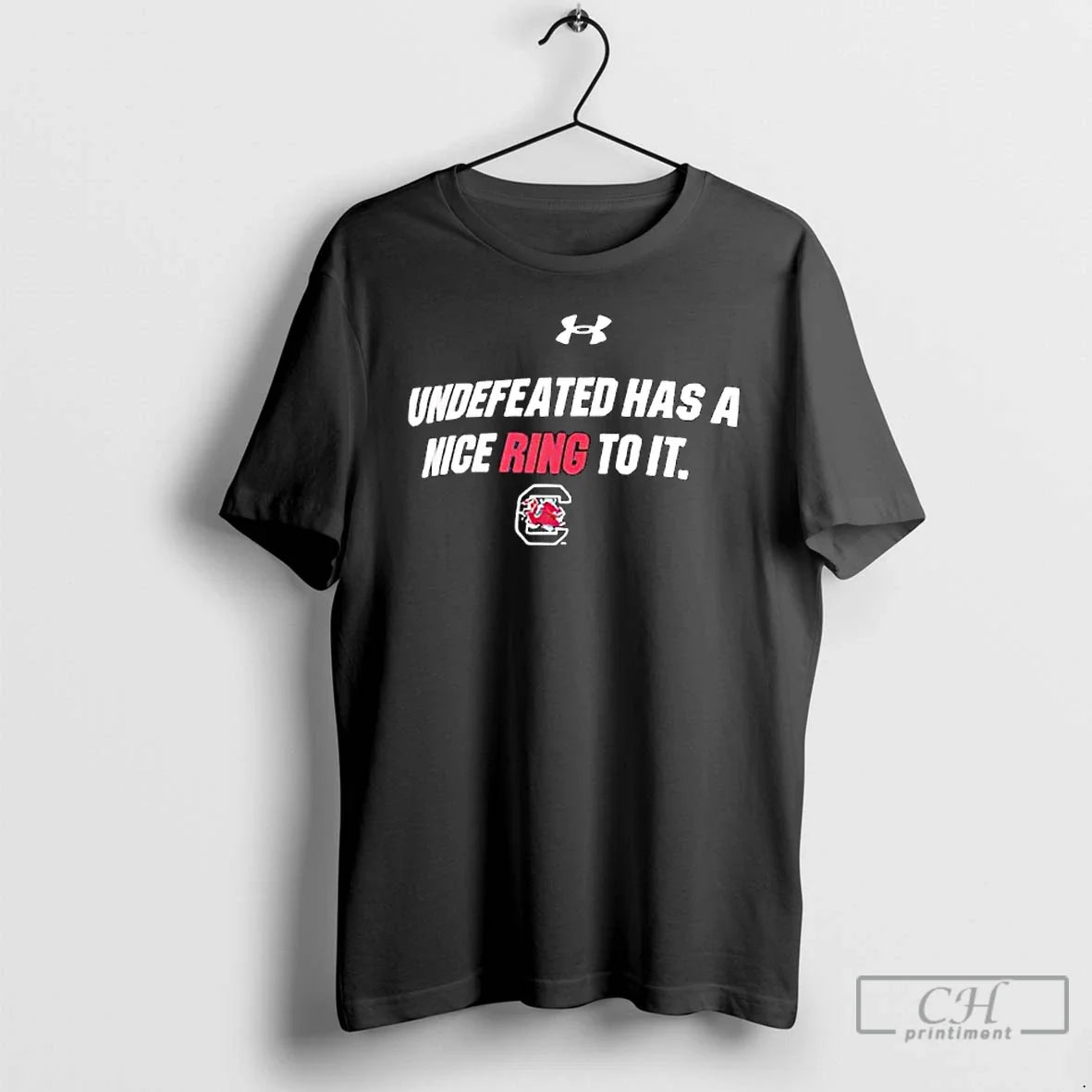 South Carolina Gamecocks Undefeated Has Nice Ring Logo T-Shirts