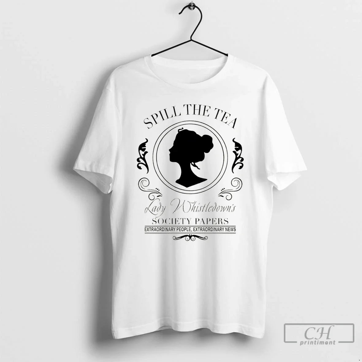 Spill Tea Lady Whistledown Society Papers Vintage T-Shirts