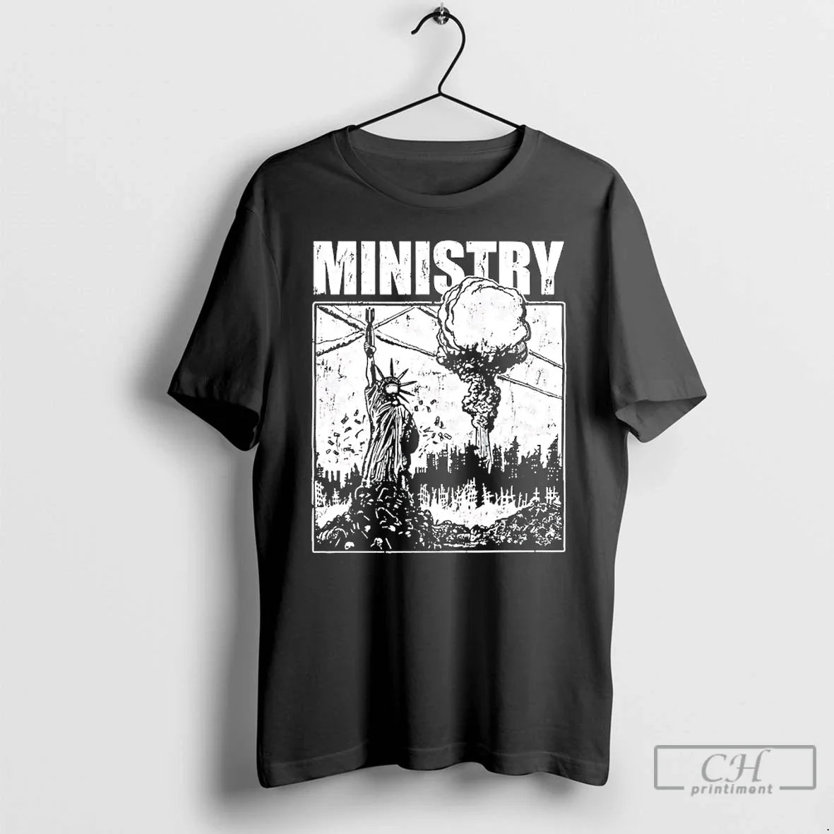 Statue Ministery Mushroom Cloud Explosion T-Shirts