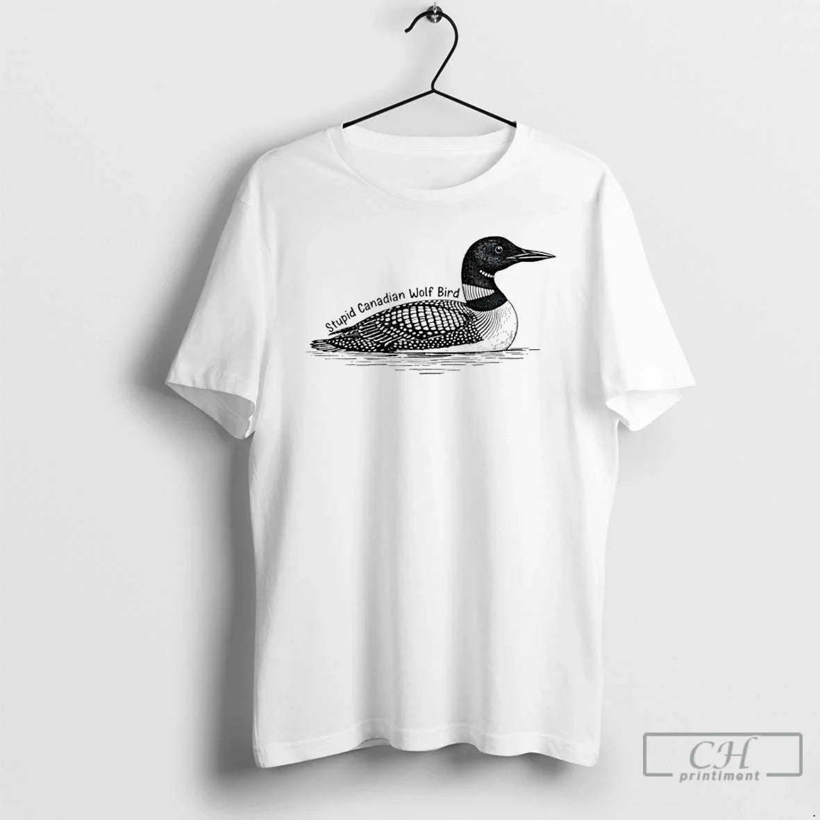 Stupid Canadian Wolf Bird Meme T-Shirts