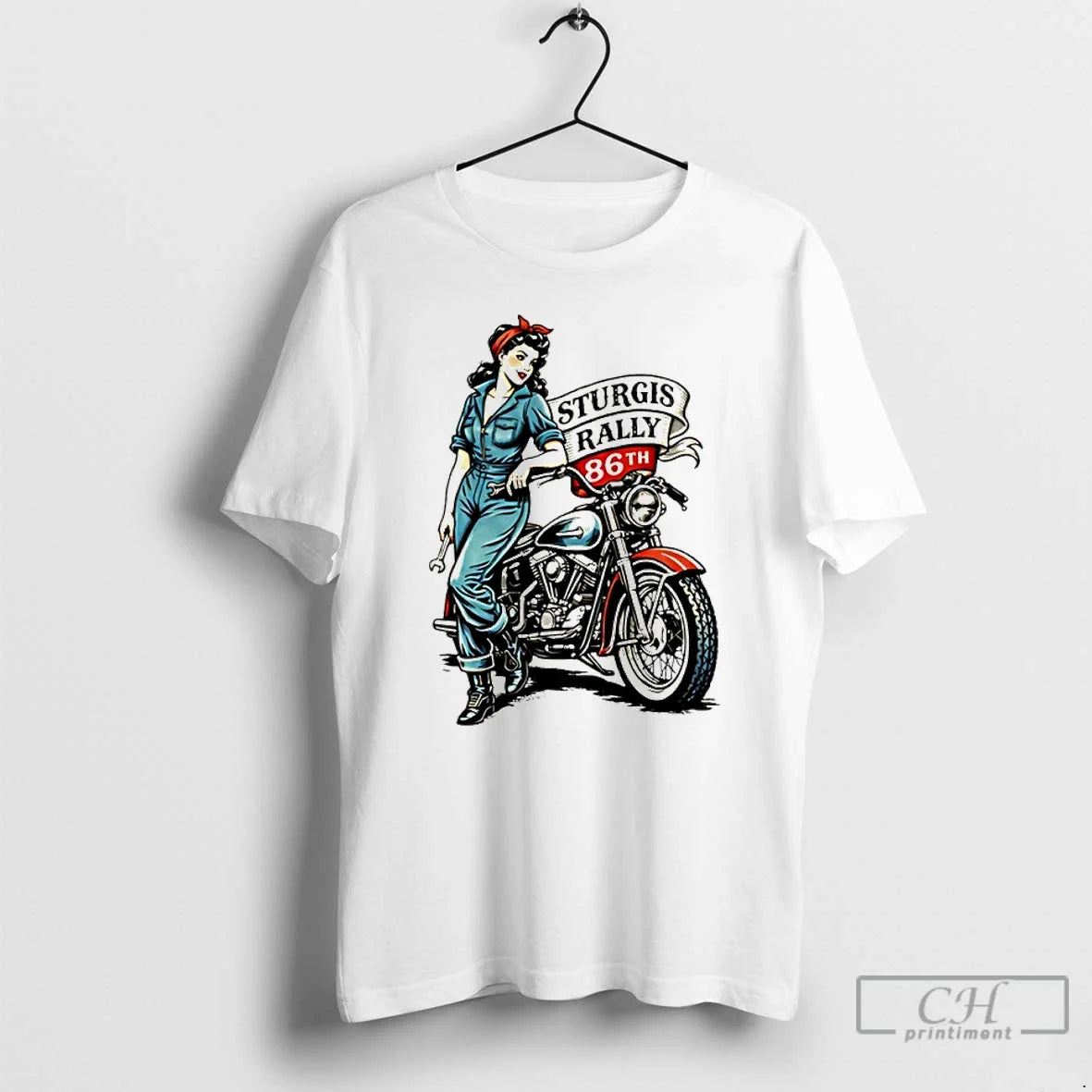Sturgis Iron Rose Pin Up 86th Anniversary 2026 T-Shirts
