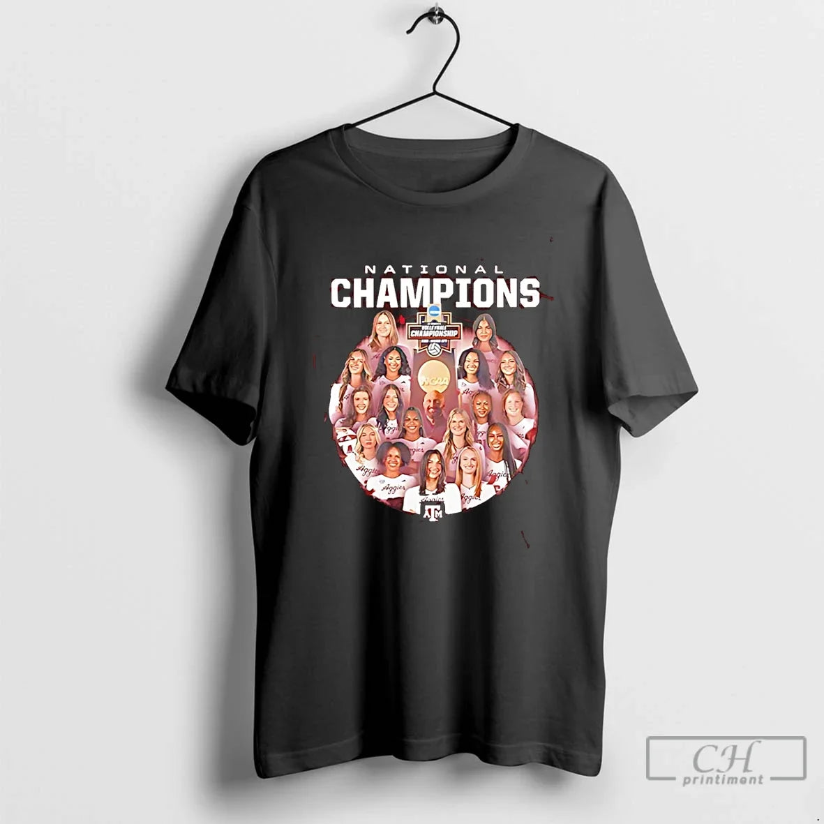 Texas Am Aggies Volleyball 2025 National Champions All Team T-Shirts