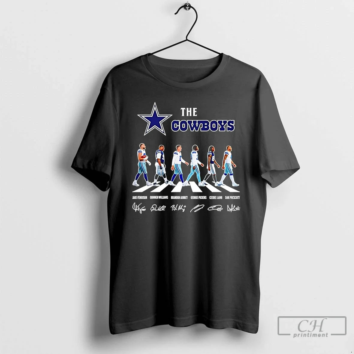 Dallas Cowboys Cross Street Signatures 2026 T-Shirts