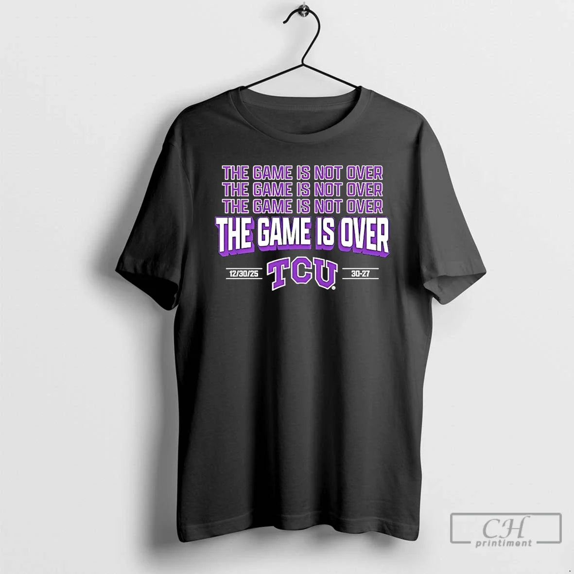 Game Is Over Tcu Horned Frogs 30 27 Usc Trojans 2025 Alamo Bowl T-Shirts