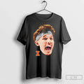Zvonimir Ivisic Llinois Fighting Illini Portrait Big Head T-Shirts