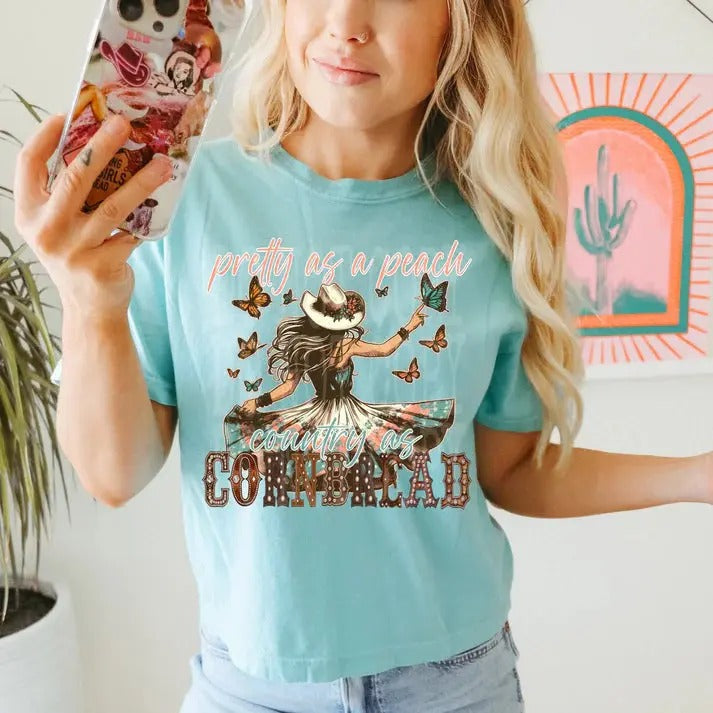 Pretty As Peach DTF Transfers THIS IS NOT SHIRT T-Shirts