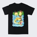 Princess Bubblegums Rock Adventure Time Cotton Medium Short Sleeve Casual Streetwear Printed T-Shirts