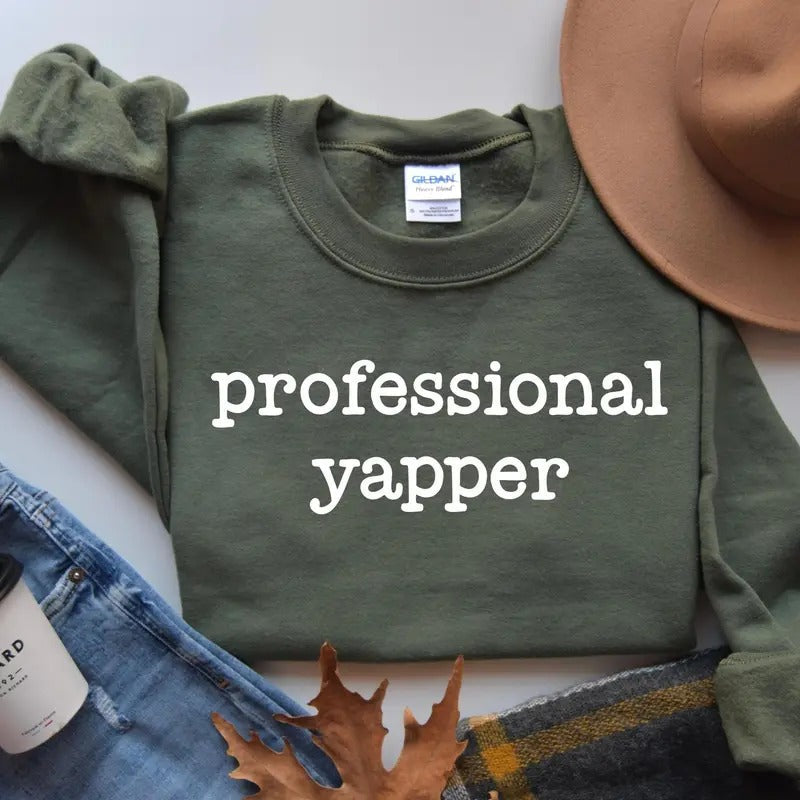Professional Yapper Shirt Funny Blabbermouth Humor Shirt Sarcasm Funny Shirt T-Shirts