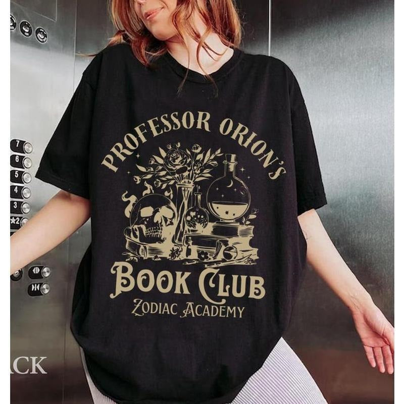Professor Orion'S Book Club Shirt Zodiac Academy Book Lover Zodiac Academy Inner Circle Shirt Fantasy Reader T-Shirts