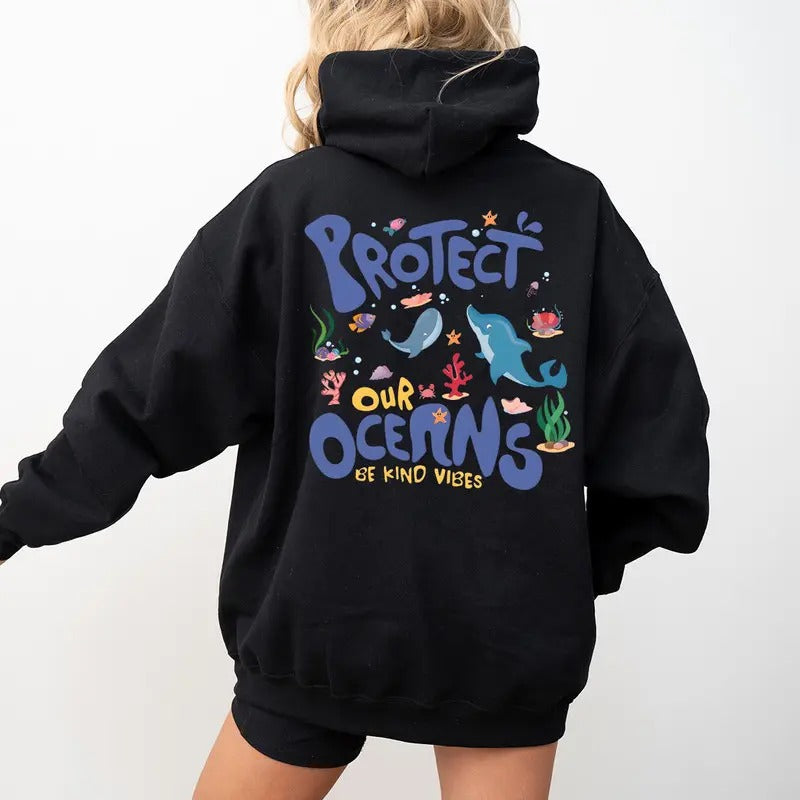 Protect Our Oceans Save Ocean Shirt Beach Coconut Girl Shirt Surf T-Shirts