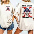 Proud Member Fck Your Feelings Generation Two Sides Shirt Gen X Skull Shirt Halloween Gen X Halloween Movie Casual Menswear T-Shirts