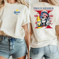 Proud Members Gen X Two Sides Shirt Raised Hose Water Neglect Funny Saying Sarcasm Quotes Shirt Casual Streetwear T-Shirts