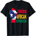 Puerto Rico Pride Cotton Short Sleeve Crew Neck Vibrant Flag Print 180g Taino African Spanish Made USA T-Shirts