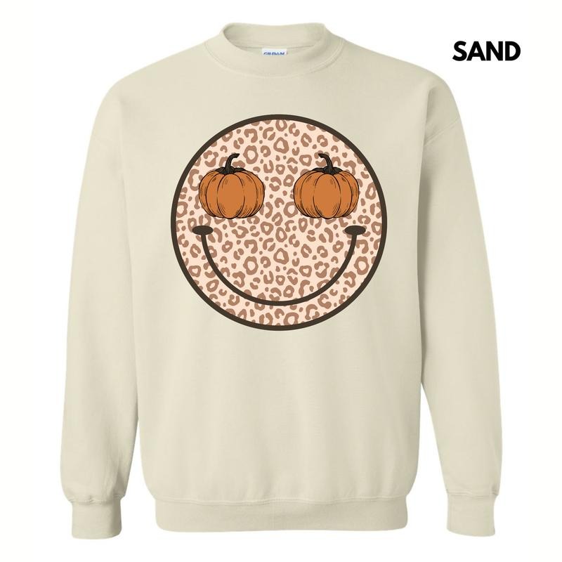Pumpkin Leopard Happy Face 'NLB' T-Shirts