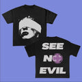 Purpoz See No Eviill Hip Hop Y2k Womenswear Cotton Streetwear T-Shirts