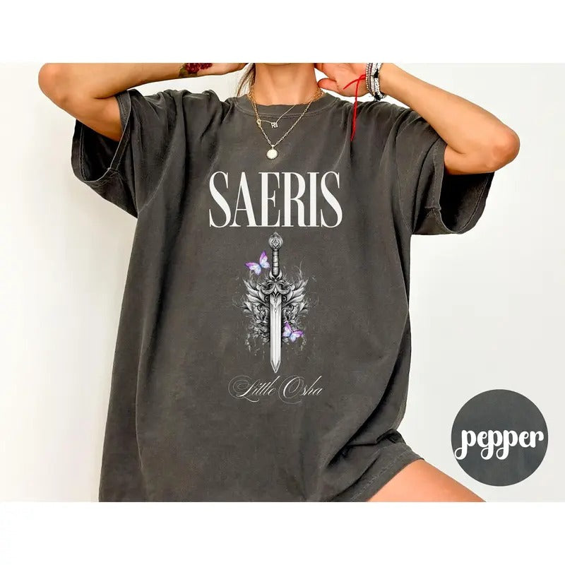 Quicksilver Book Saeris Osha Fantasy Bookish Inspired Fantasy Novel Romantasy Bookish Shirt T-Shirts