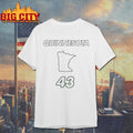 Quinn Hughes 43 Minnesota Wild Map Quinnesota State Of Hockey Shirt