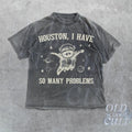 Raccoon Space Retro 90s Funny Galaxy Problems Gag Moon 90s Shirt Vintage Animal Gag T-Shirts