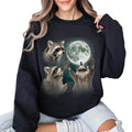 Racoons Howling Moon Racoon Meme Shirt Racoon Moon Howling Shirt T-Shirts