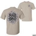 Rad Dad Camo Comfortable Casual 100% Cotton Dark Heather Heather Colors Safety Colors Tweed T-Shirts