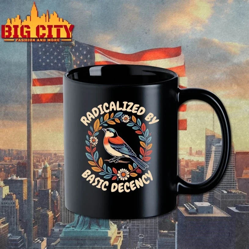 Radicalized by basic decency t-shirt