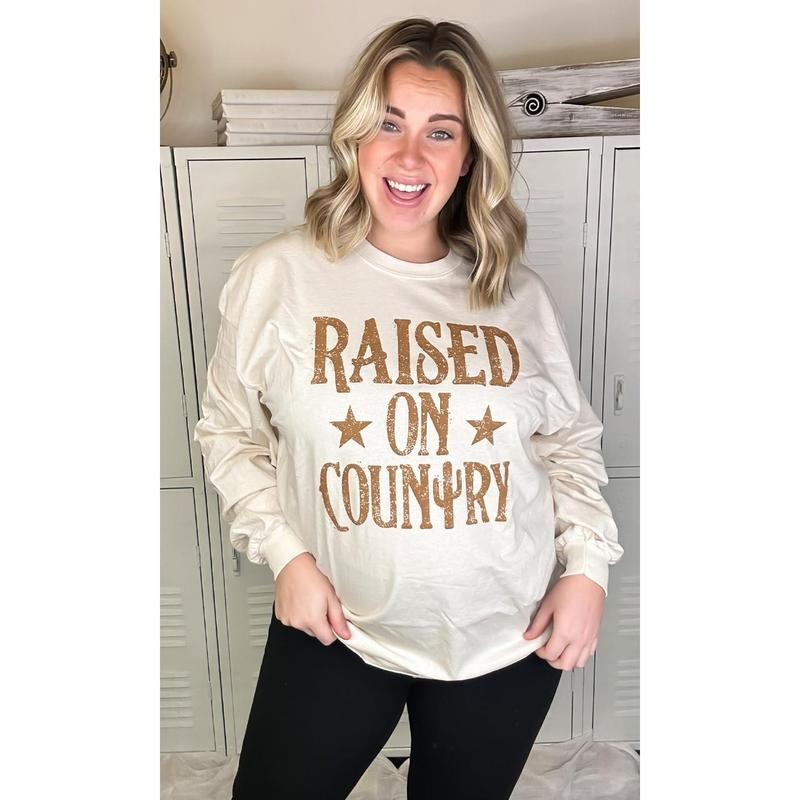 Raised Country Long Sleeve T-Shirts