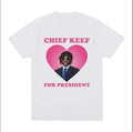 Rapper Chief Keef President White T-Shirts