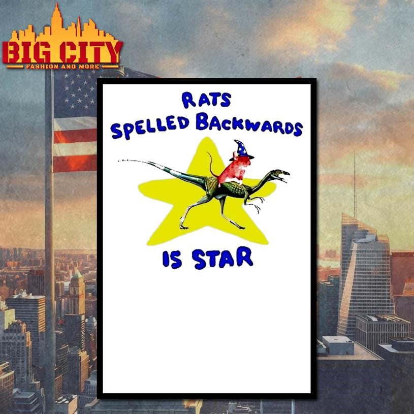 Rats Spelled Backwards Is Star Dinosaur Shirt
