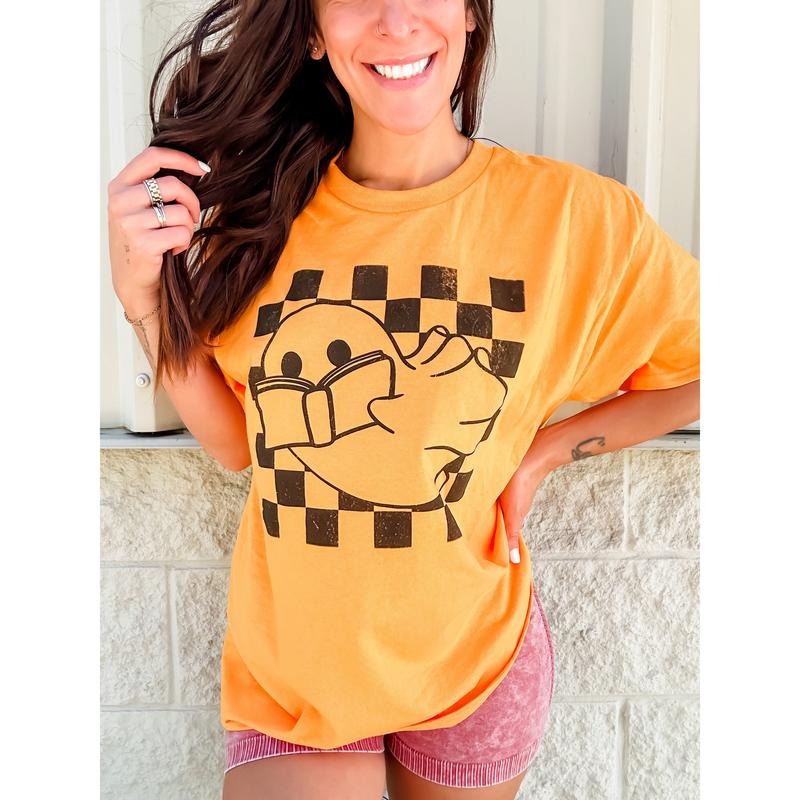 Reading Ghost Checkered T-Shirts