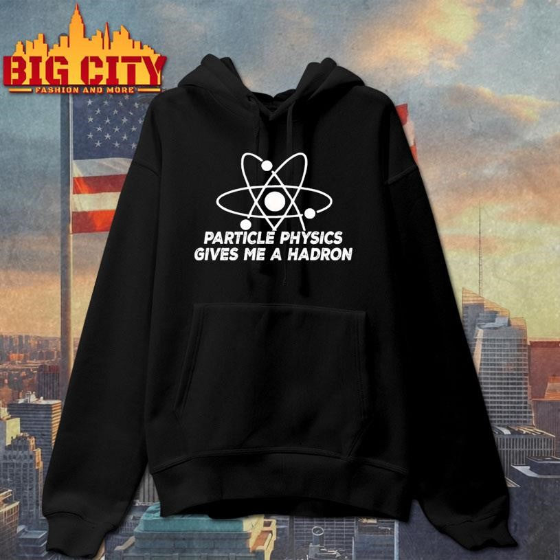 Reality glitch’s men’s particle physics gives me a hadron shirt