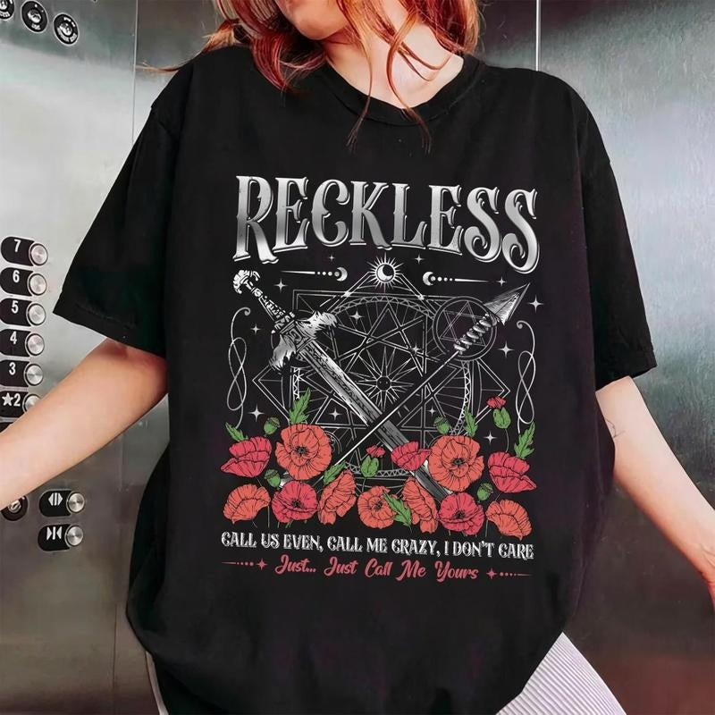 Reckless Lauren Roberts Shirt Powerless Shirt Kai Paedyn Powerful Book Shirt Fearless Bookish Shirt T-Shirts